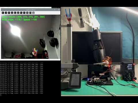 Live Hand Tracking Robotic Hand | Machine learning and Mechatronics