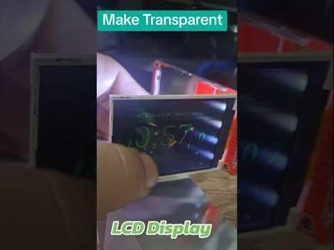 Make Transparent LCD Display #trending #lcd