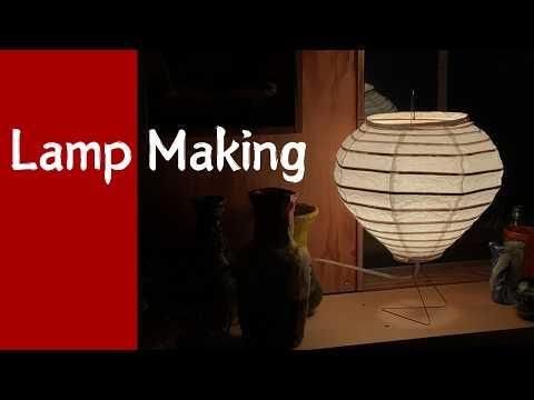 Making a Paper Lantern Table Lamp