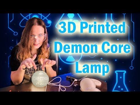 Manhattan Project Demon Core true size glow in the dark lithophane lamp