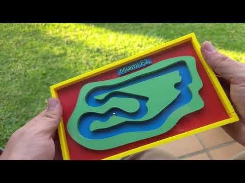 Miami F1 race track marble maze game