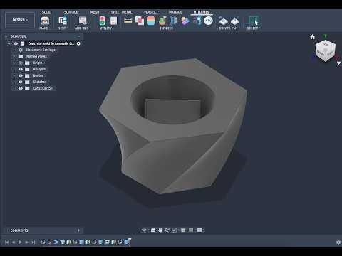 Model a Twisted Geometric Vessel in Fusion 360 | Coil + Guided Sweep Workflow