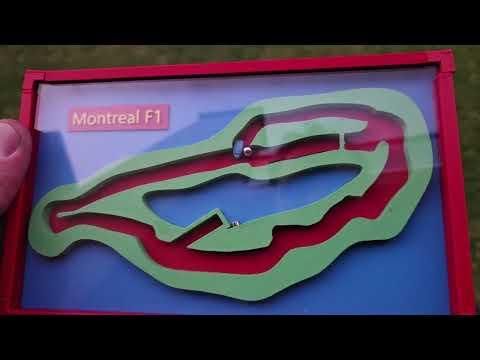 Montreal F1 race track marble maze with safety car