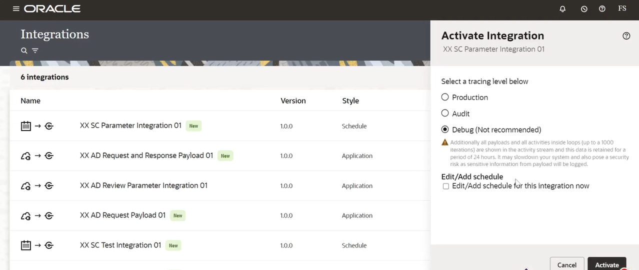 NexInfo-Activate-the-Scheduled-Integration-and-Choose-the-Tracing-Level.png