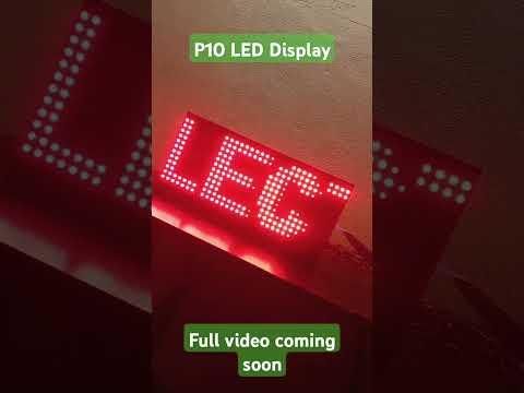 P10 LED Display #electronics #arduino #wifi #diyelectronics #shorts #iot