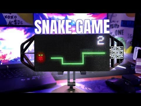 PICO 2 Powered Snake Game Console, 64x32 P3 Matrix Panel