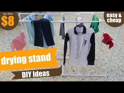 PVC Clothes Drying Stand/Rack - DIY Ideas - Ideas with PVC - How to make Drying Stand