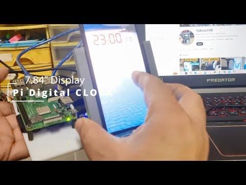 Pi Digital Clock 7.84" Display #trending