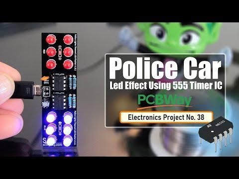 Police Car LED effect Using IC555