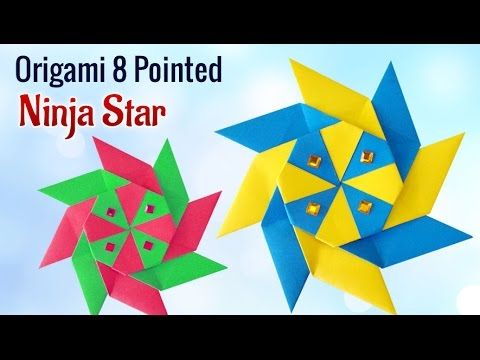Project for Kids : How To Make DIY 8 Pointed Origami Ninja Star | Kids Activities