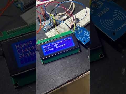 RFID Attendance System with Arduino | #arduinoprojects #Shorts #arduinoproject #arduino #raspberrypi