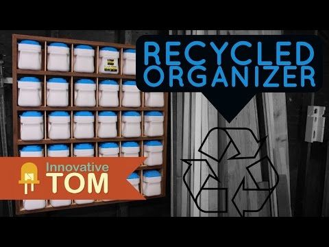 Recycled Hardware &amp;amp; Parts Bin Organizer!