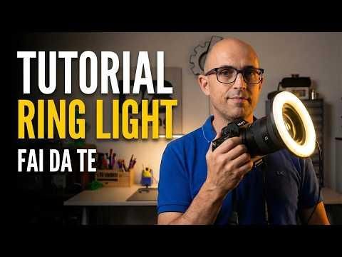 Ring Light Fai Da Te per Obiettivo fotografico in Stampa 3D (Universale e Portatile)