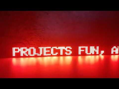 Scrolling Text on Multiple MAX7219 LED Matrix Displays | Arduino &amp; Visuino
