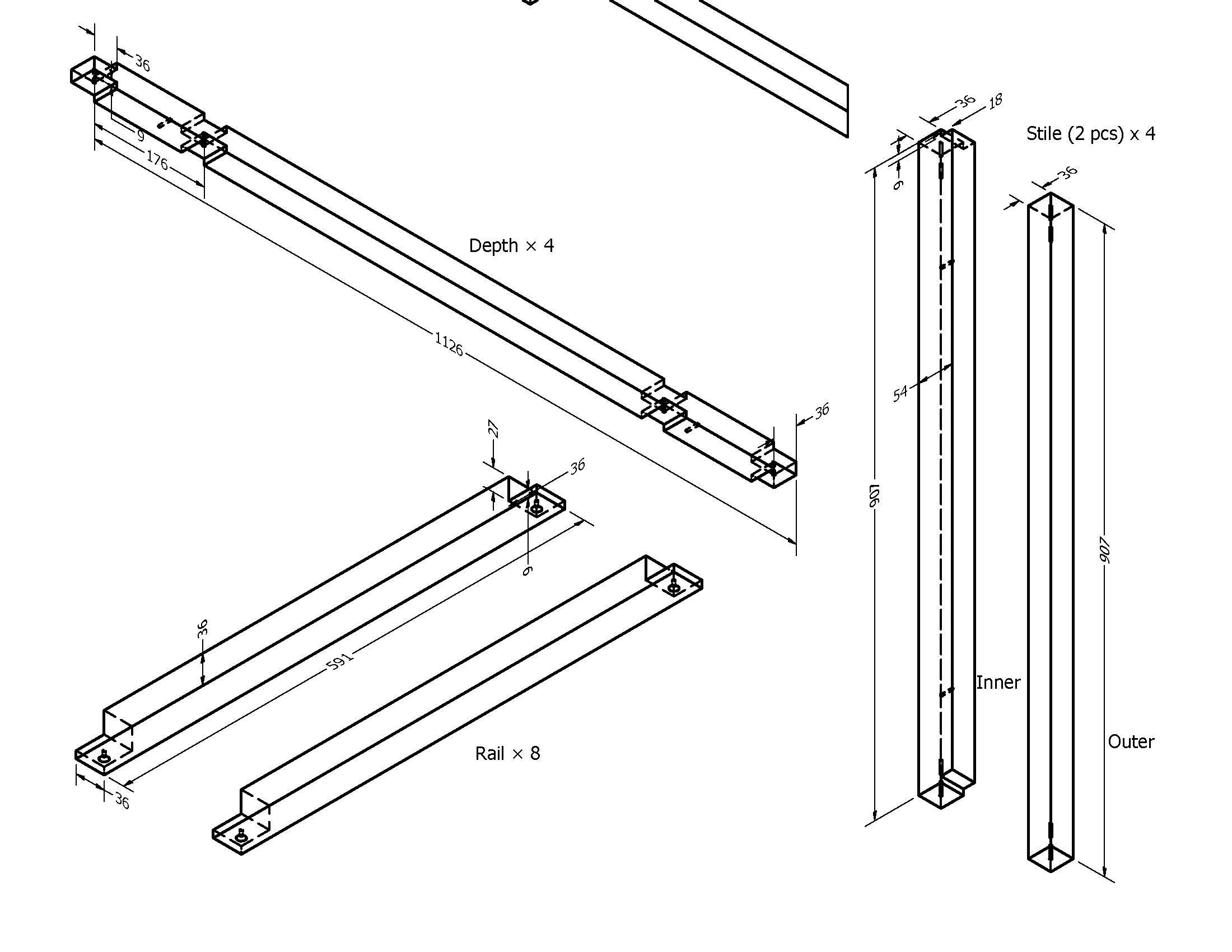 Server Cabinet - 2 - Frame Segments.png