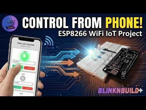 Simple IoT Project: ESP8266 Multi LED Controller (Web Server)