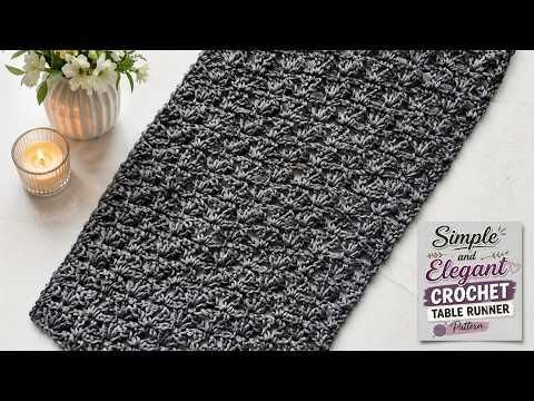 Simple and Elegant Crochet Table Runner Pattern