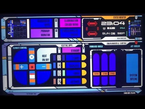 Star Trek LCARS Style Smart Home Dashboard First Demo.