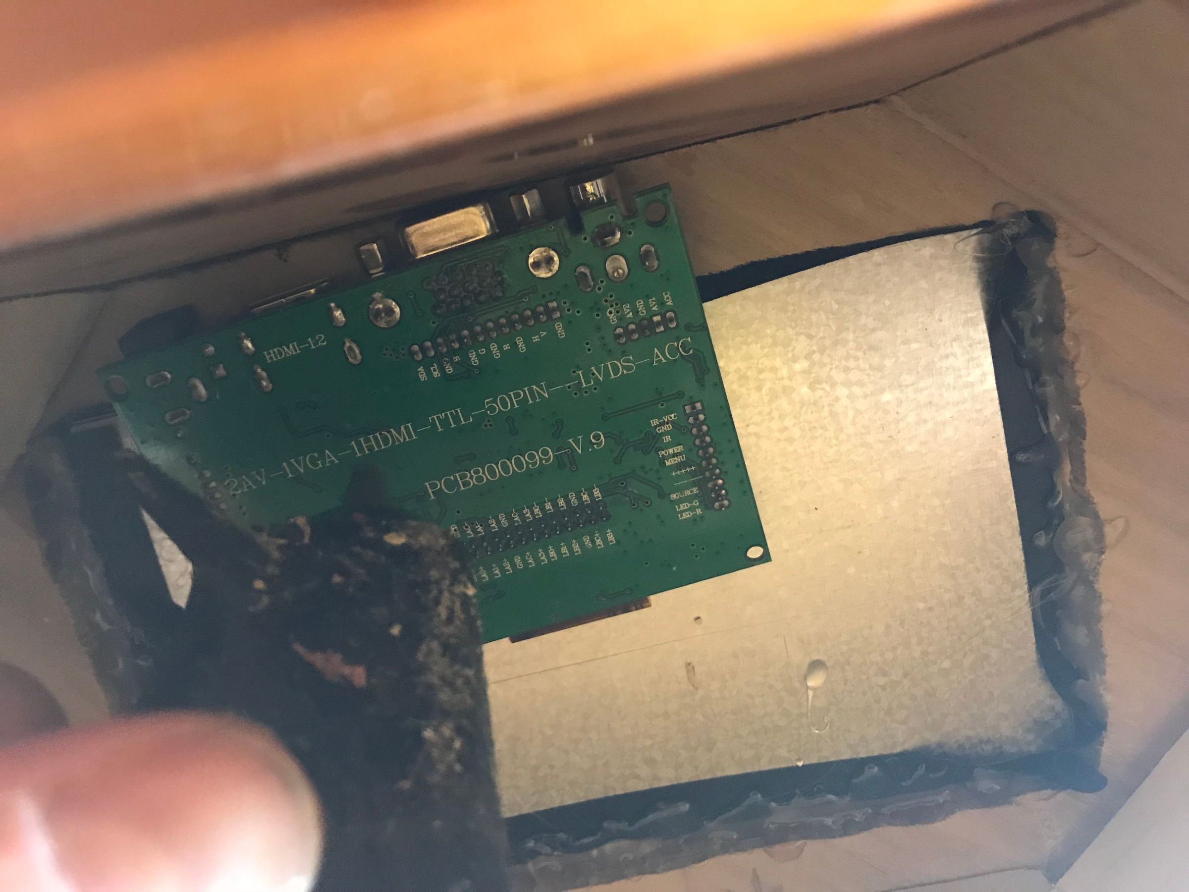 Step 11b - applying glue to board.JPG