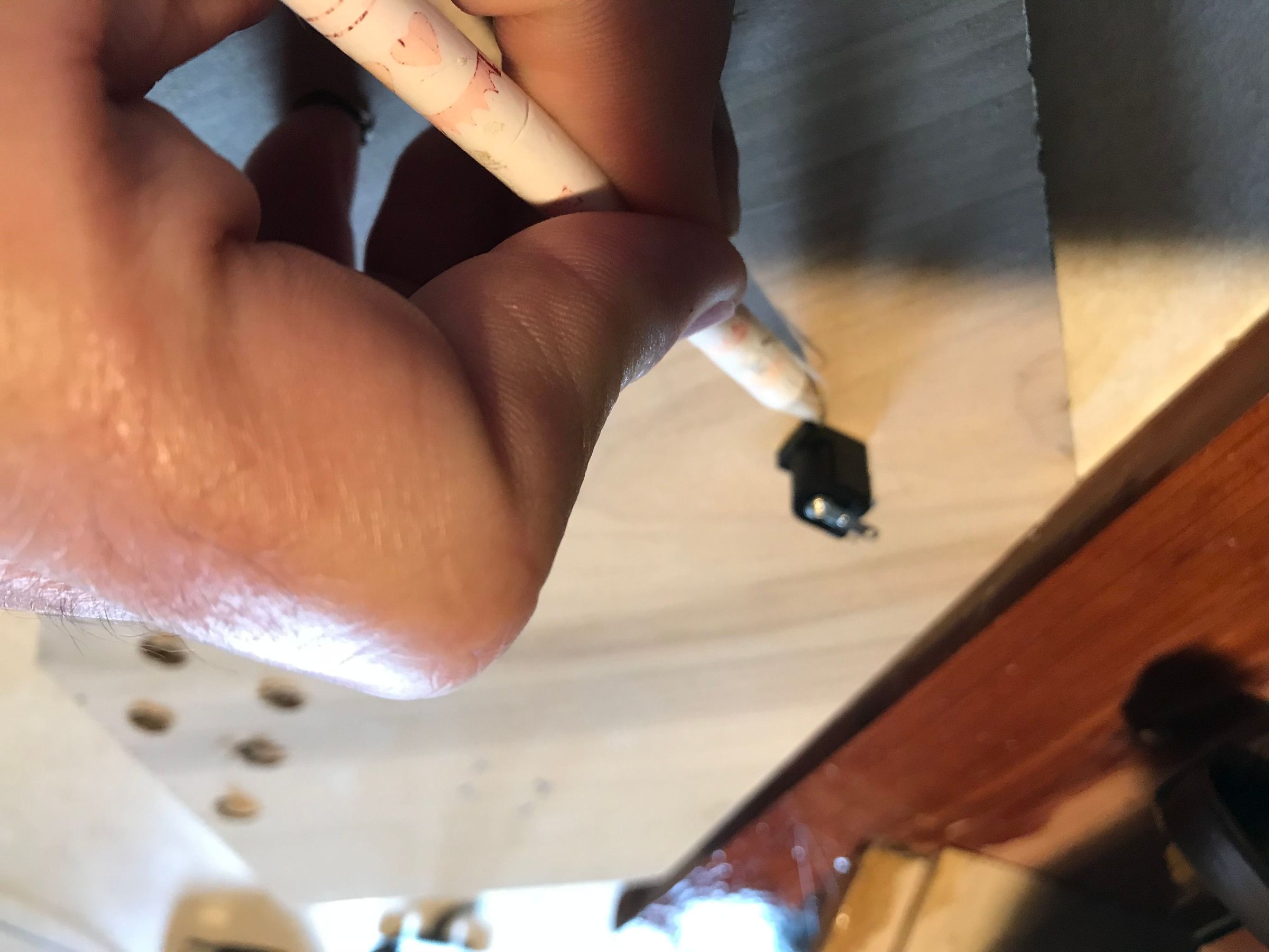 Step 14e - marking power connector location.JPG