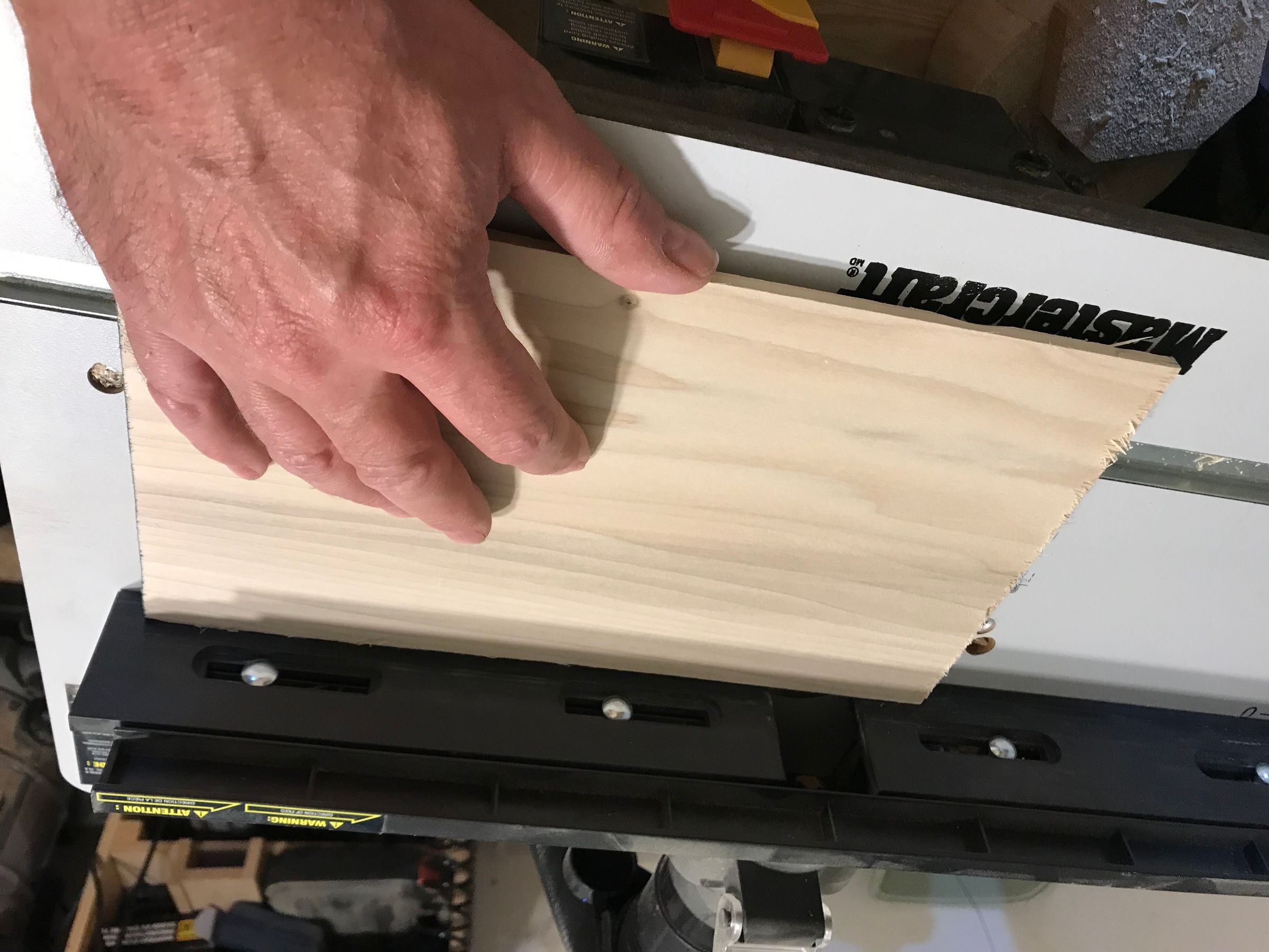 Step 3c - adding end groove to the boards.JPG
