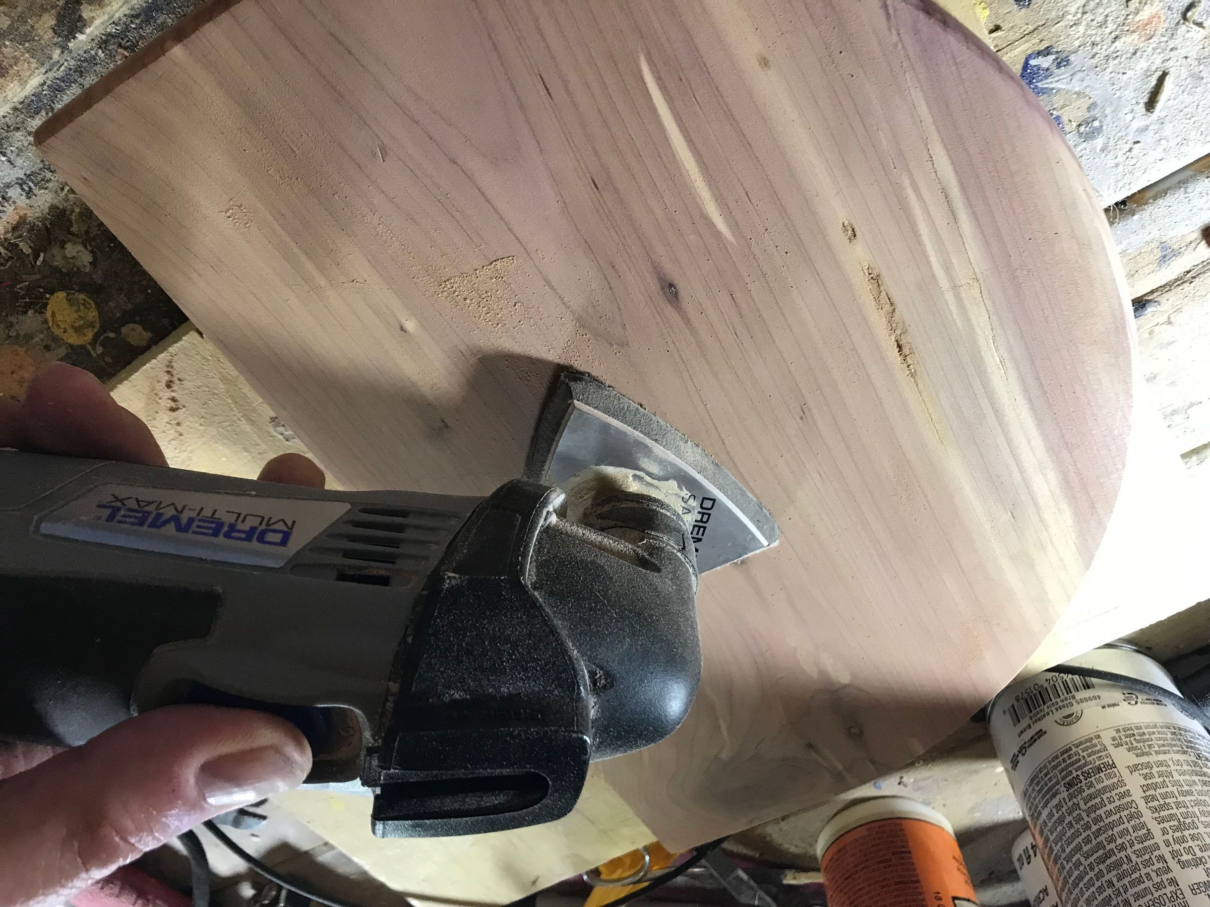 Step 8c - sanding the base.JPG