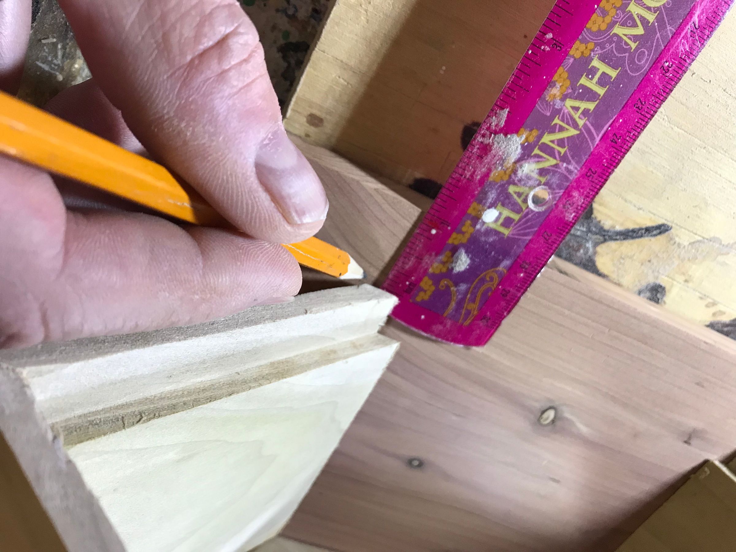 Step 8d - marking the location for mounting the case.JPG