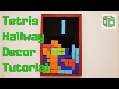 Tetris Hallway Decor Tutorial | Kreative Cube