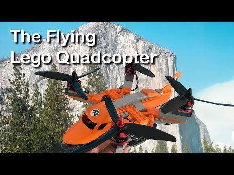 The Flying Lego Quadcopter - first flight and how it works