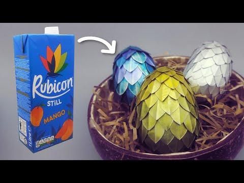 Turning juice boxes into dragon eggs!