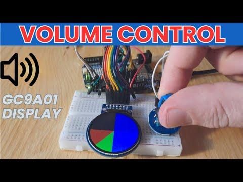 Volume Indicator - GC9A01 Display Using Visuino