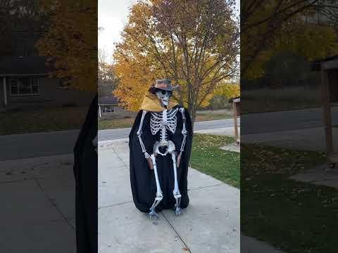Walking skeleton test fit #cosplay #costume