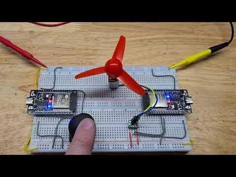 Wireless ESP32 ESP NOW DC Motor Fan Control