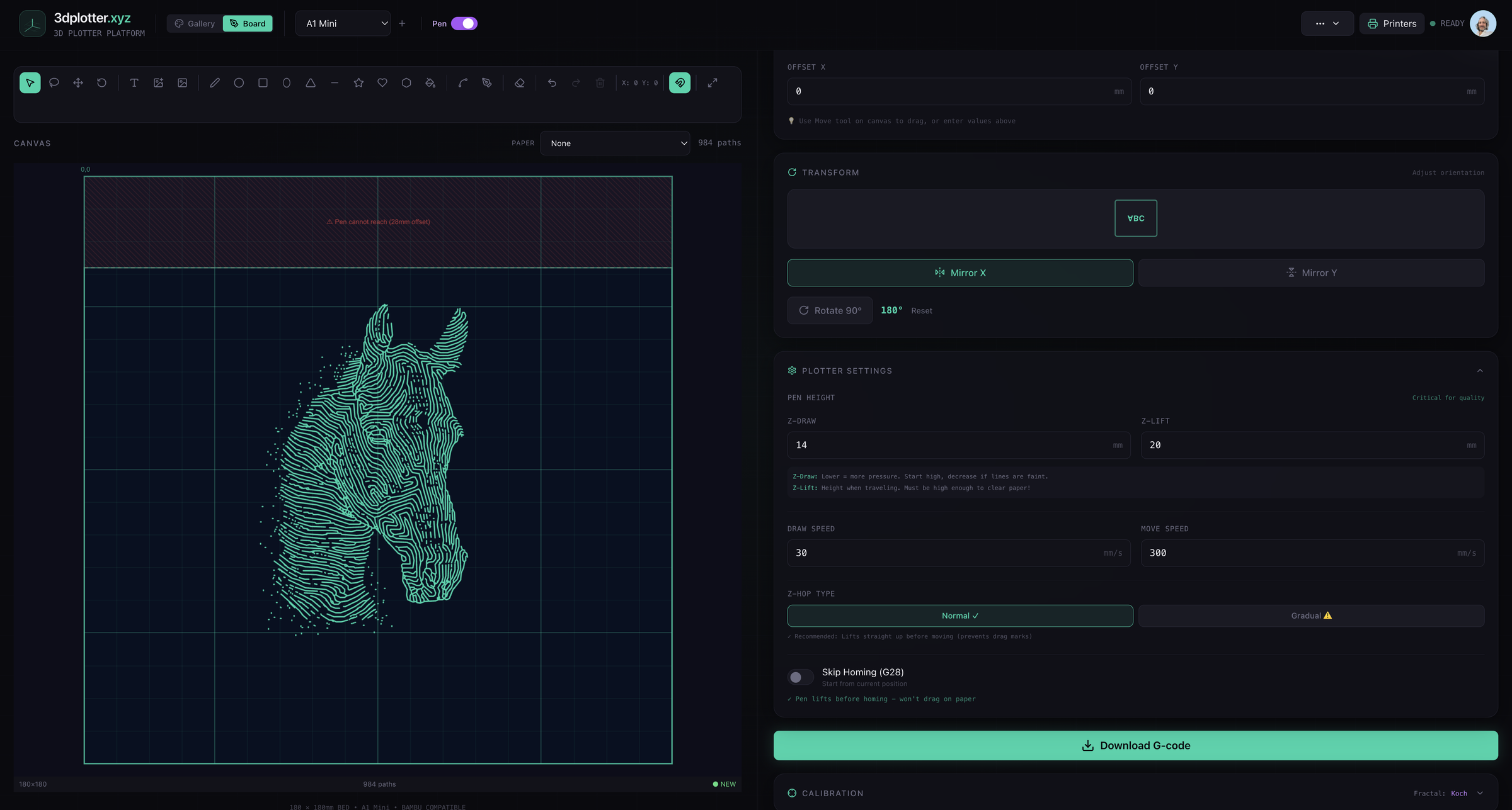 a1 mini - 3dplotter xyz - Plotter Settings.png