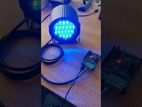 fading lights with Arduino UNO R4 and DMX512 #arduino #shorts