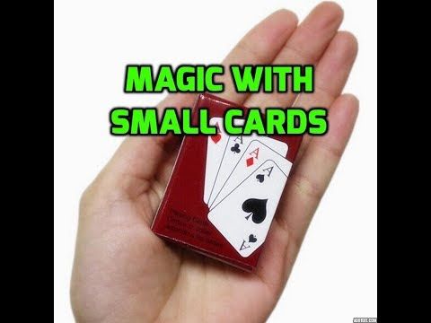 how to do magic trick with small cards! magic tricks with small cards! card trick tutorials