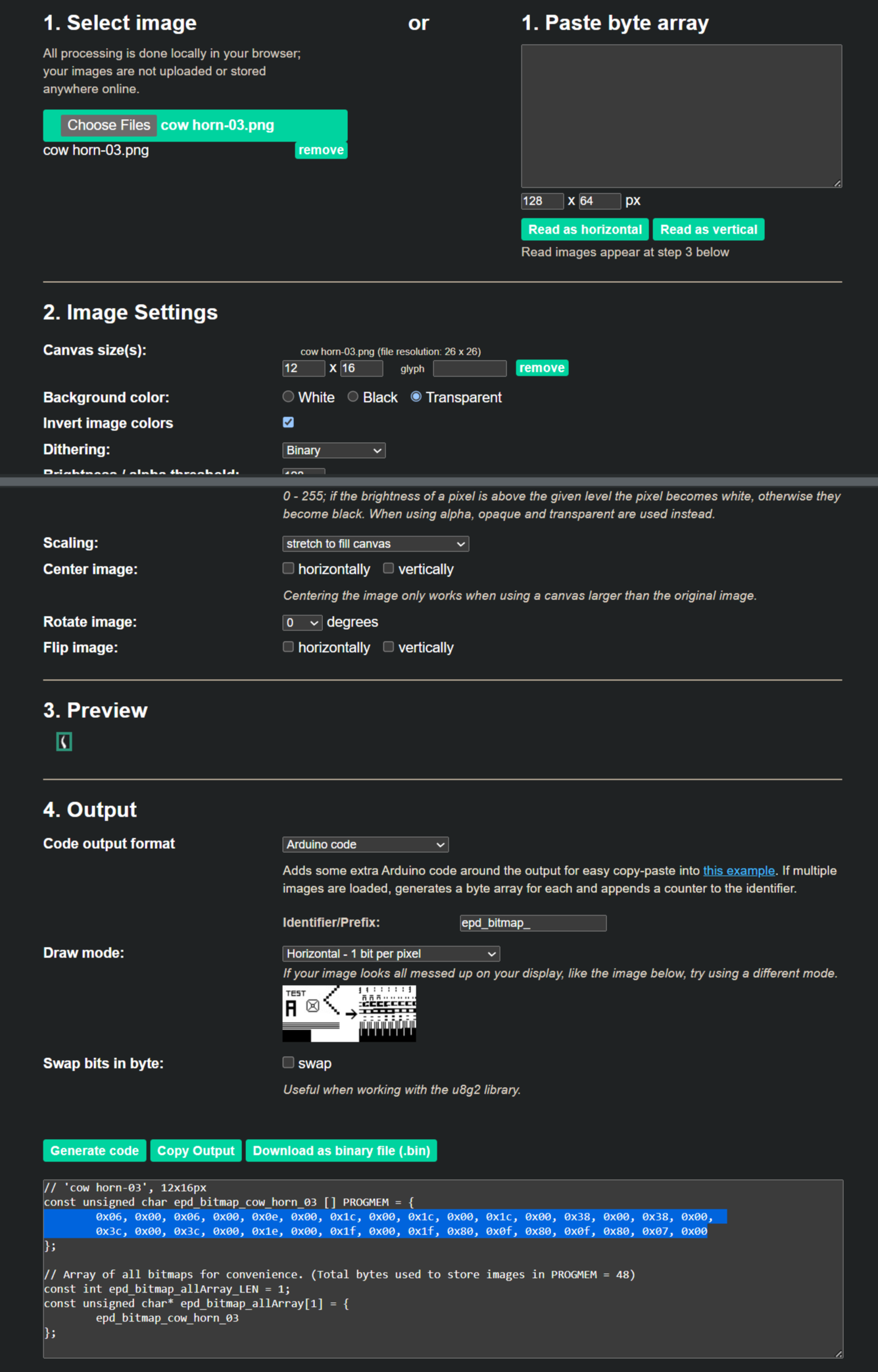 how to generate code from png image.png