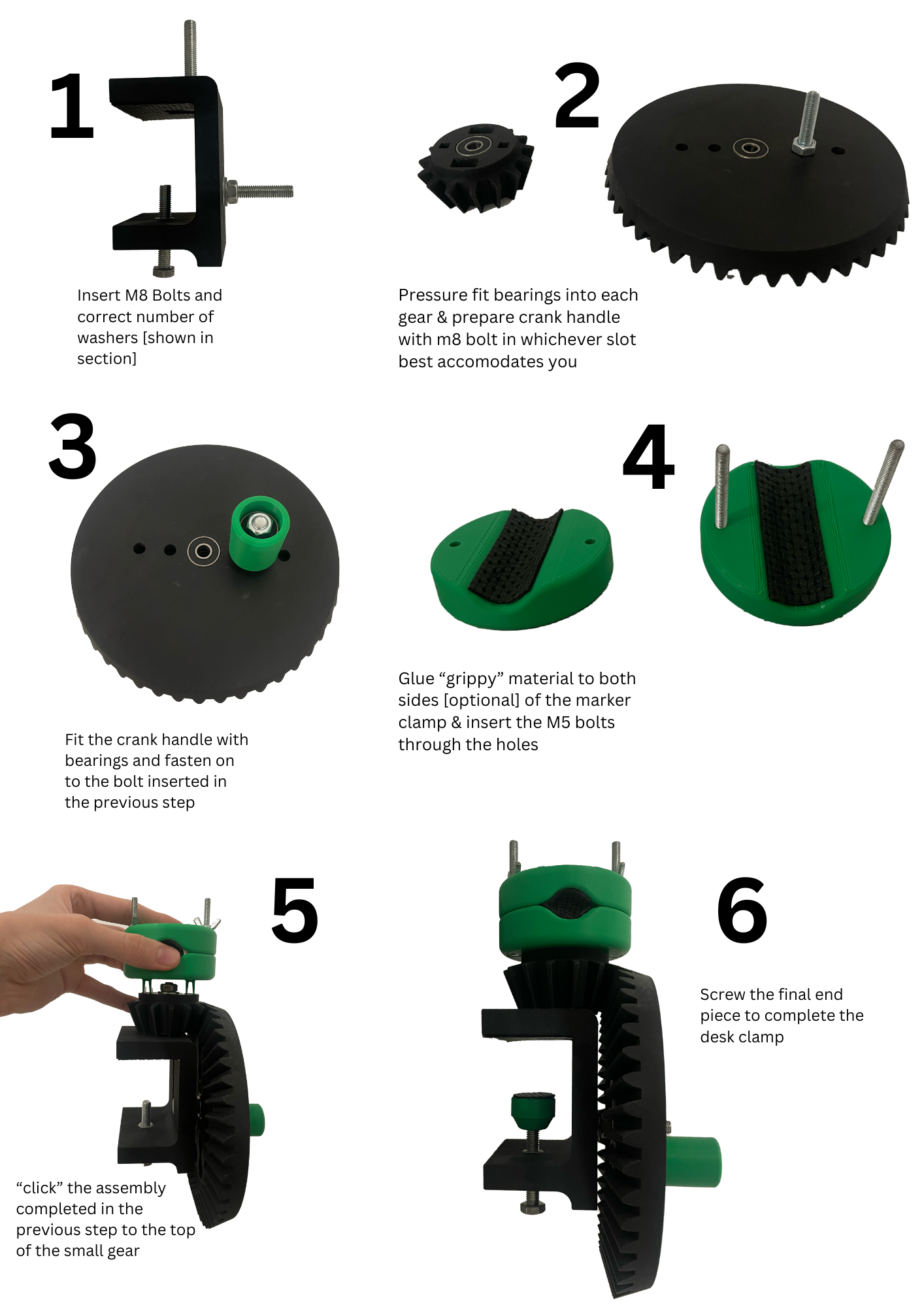 insert M8 Bolts and correct number of washers [shown in section].png