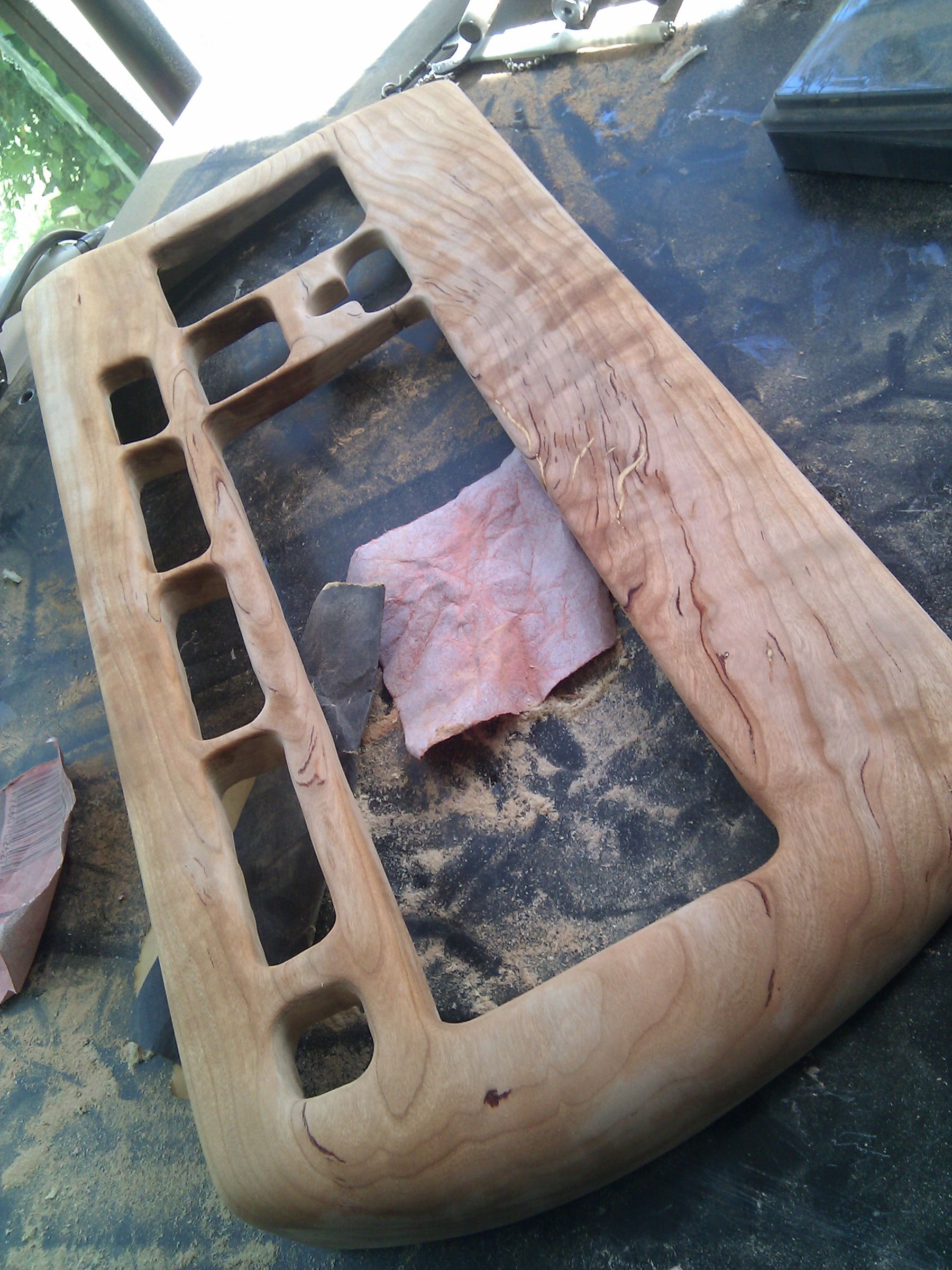 sanding the frame.jpg