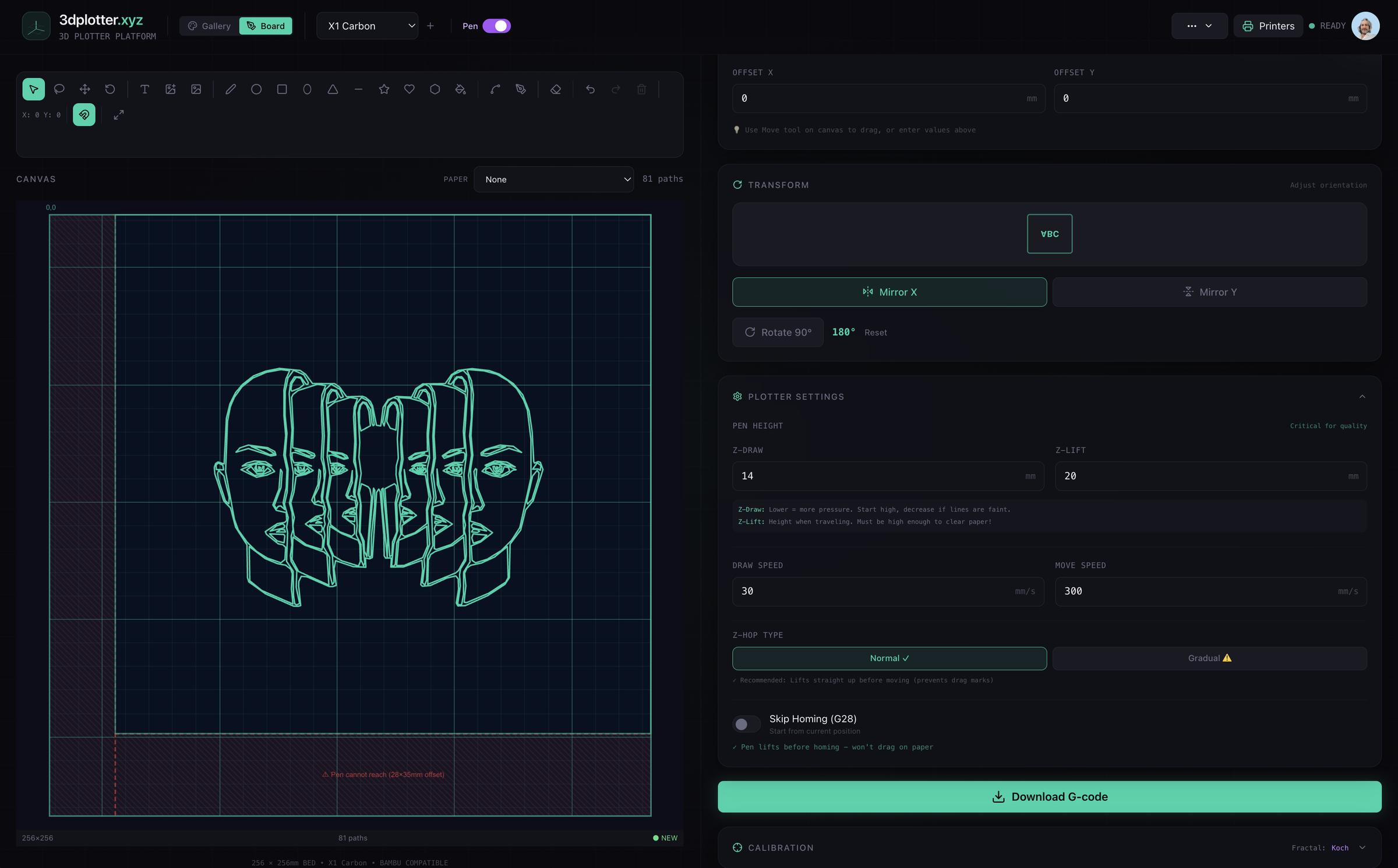 x1c - 3dplotter xyz - Plotter Settings.png