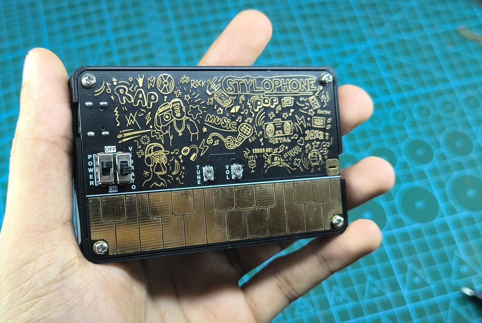 Credit Card Sized PCB Stylophone