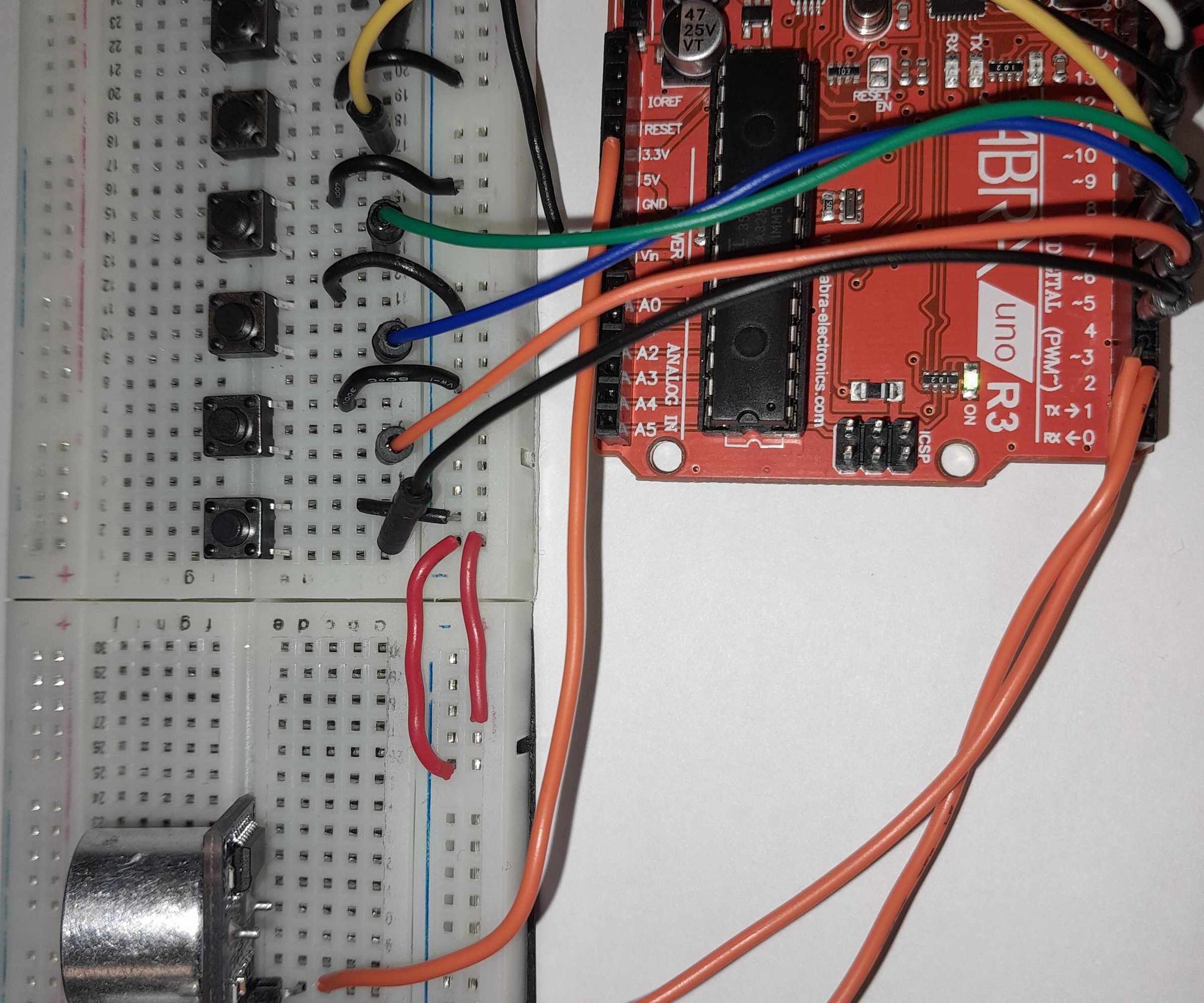 Distance Sensor Arduino Piano
