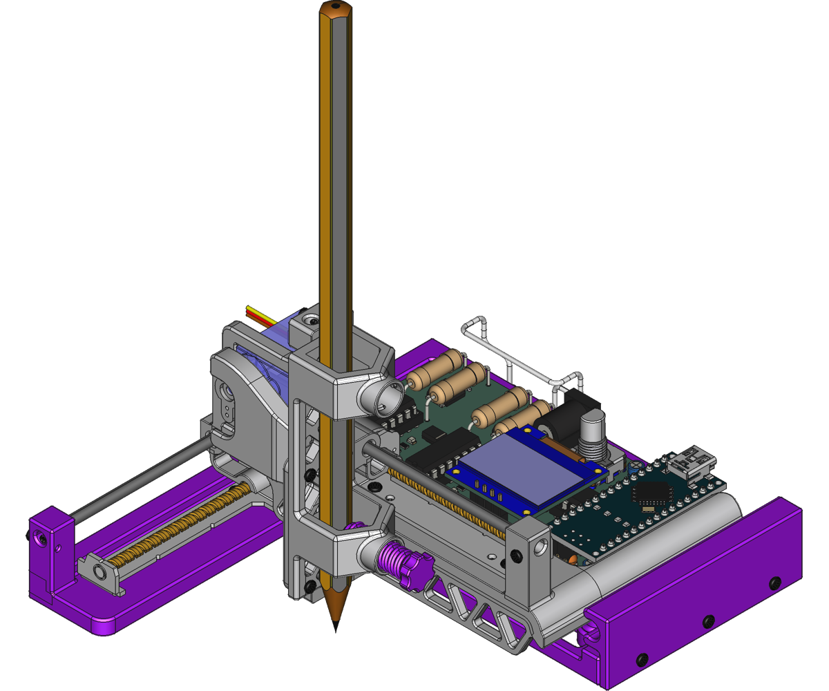 Tim's Mini Plotter 2 With Single PCB