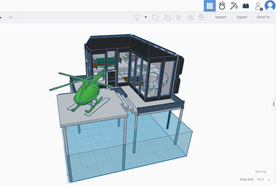 Modern Oil Rig House
