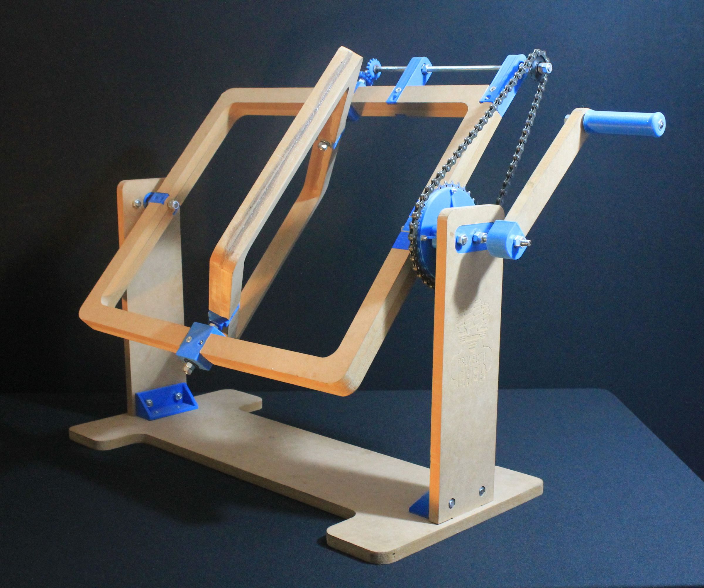 3D Printed and CNC Cut Rotomolding Machine