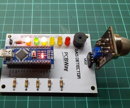 Gas Leak Detector Alarm System With Arduino Nano