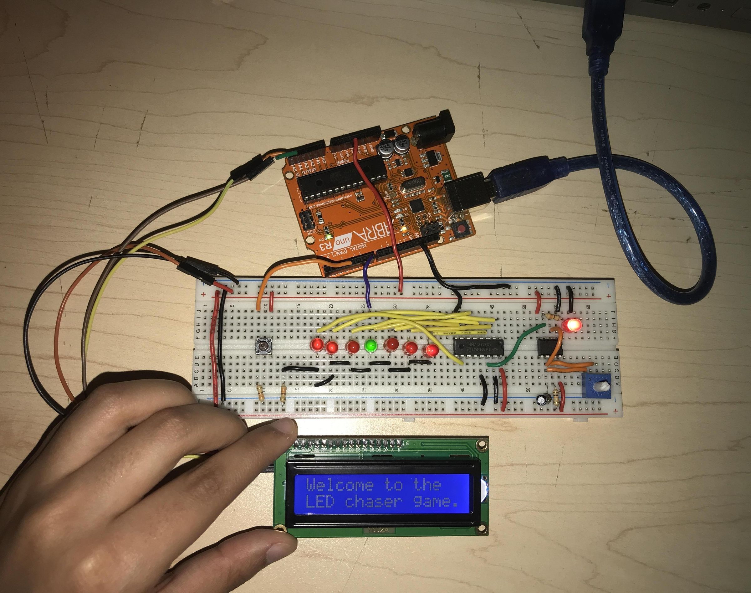 LED Chaser Arcade Game