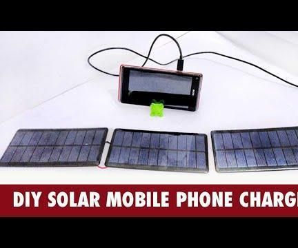 Solar Powered Cell Phone Charger Circuit