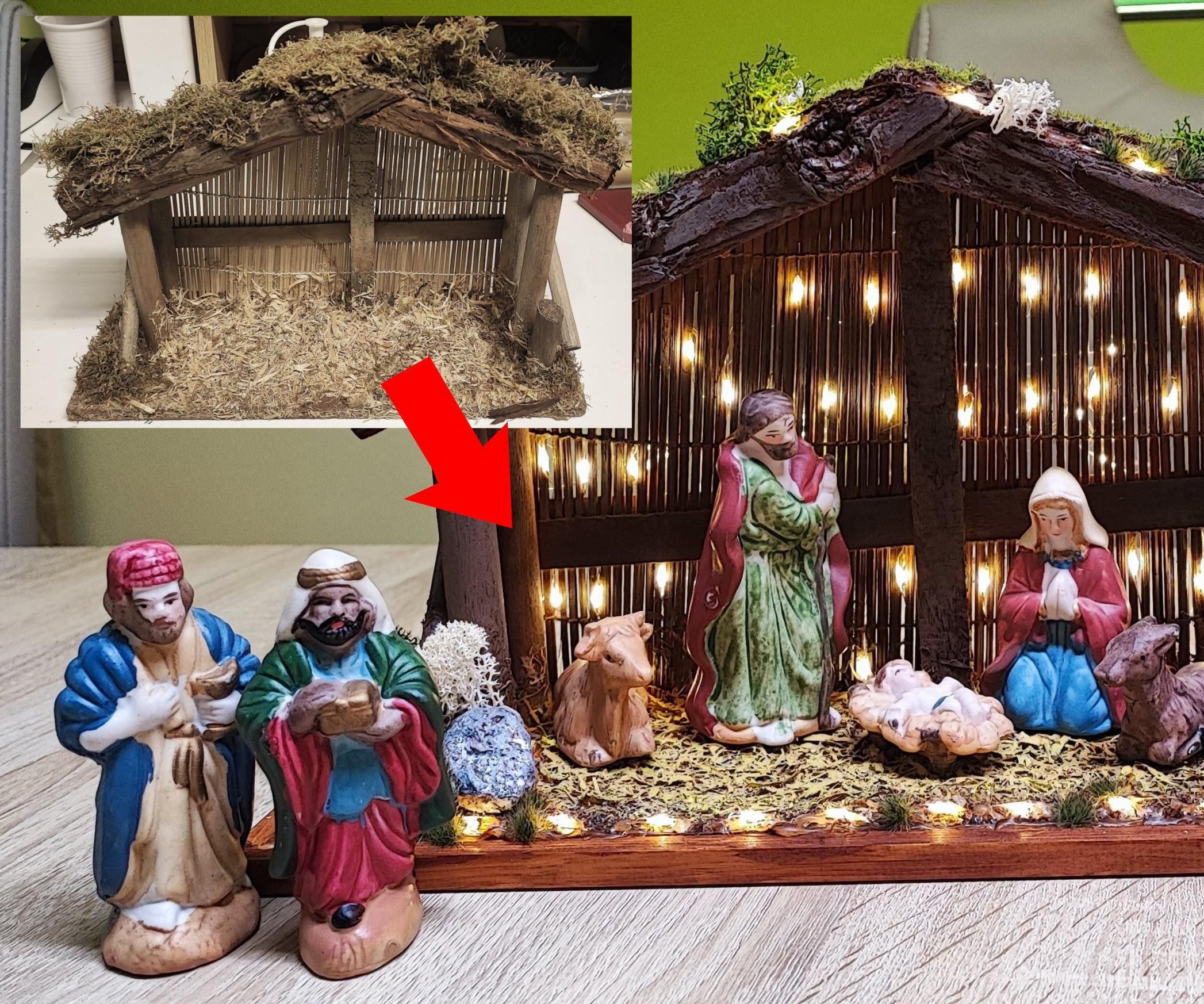 Upcycling My Nativity Scene - Diorama Style