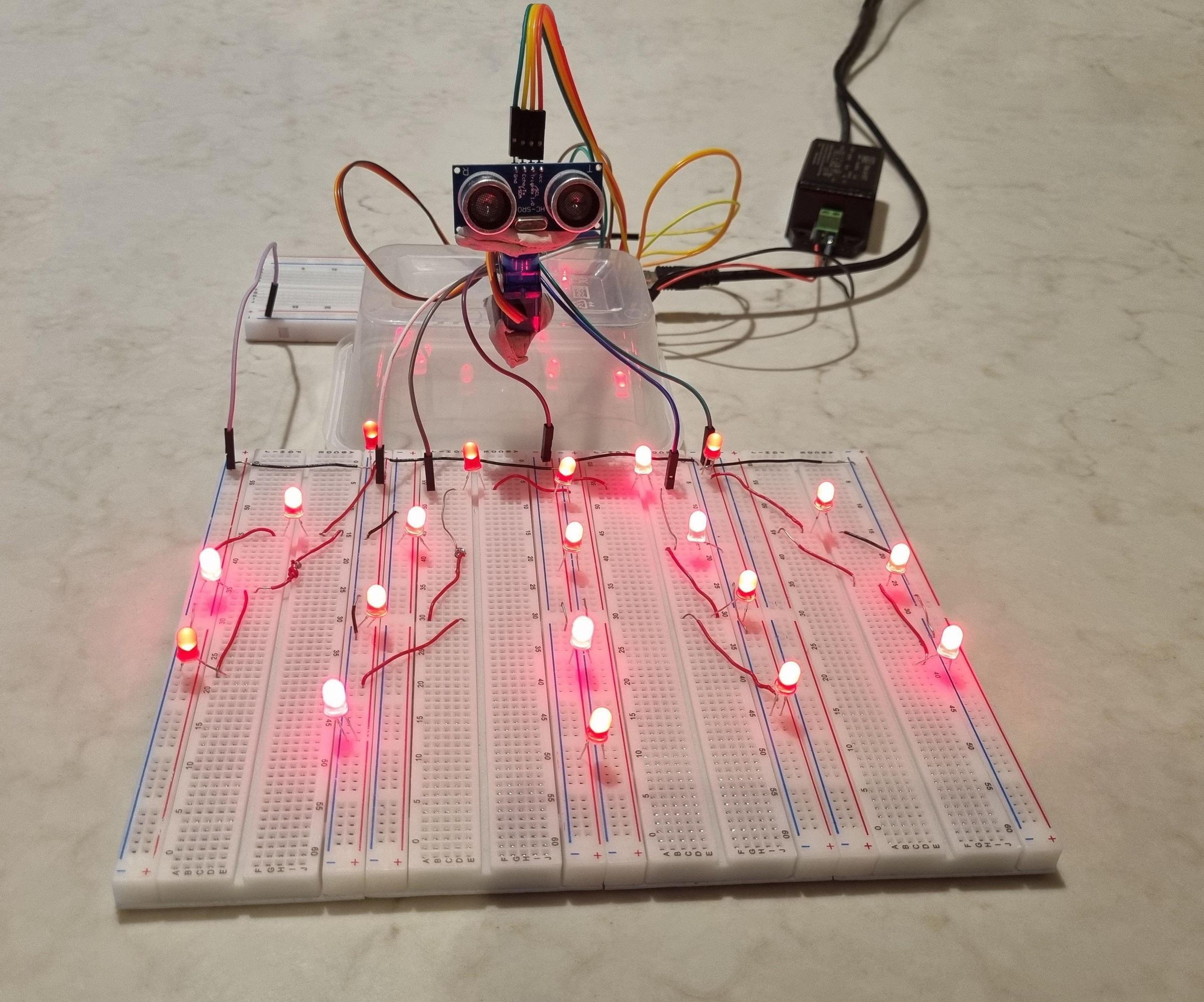 Ultrasonic LED Radar